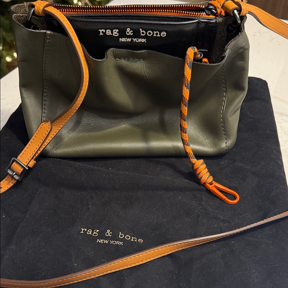 Rag & Bone Green and Orange Crossbody Bag